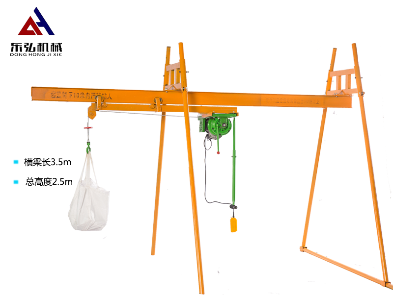 500公斤室外四柱直滑式（工字钢）吊机