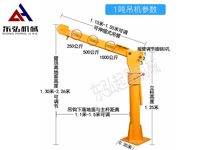 1吨车载吊运机